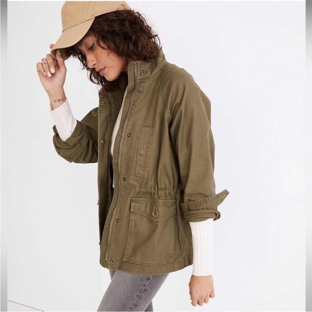 Madewell Northover Utility Jacket in Desert Olive Size XL - Picture 3 of 10